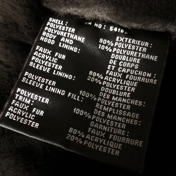 Andrew Marc Girls Winter Jacket Coat M 10-12 Faux Fur BLACK Winter EUC - Picture 5 of 16